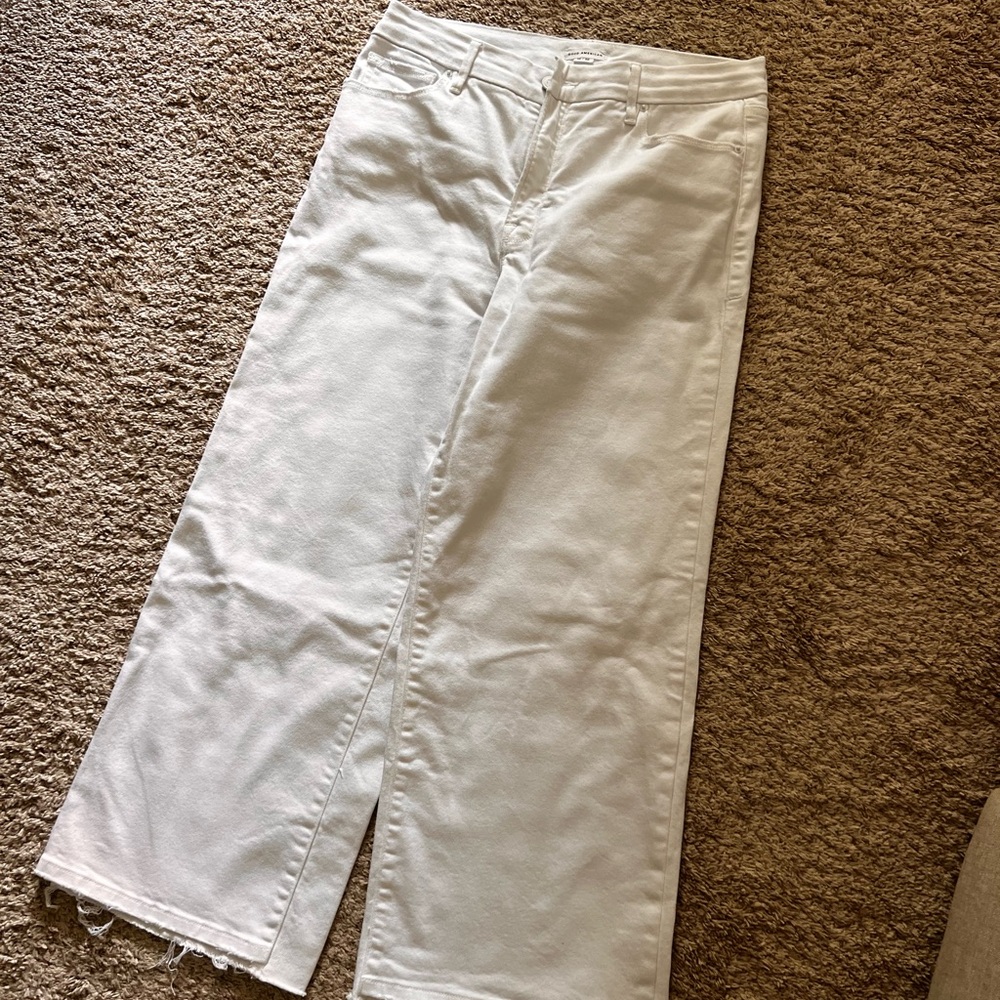 Good American Good Waist Palazzo Crop Jeans